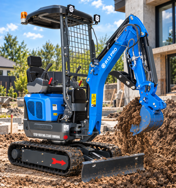 Міні екскаватор Rippa R13 PRO Kubota D722 10.2 kW